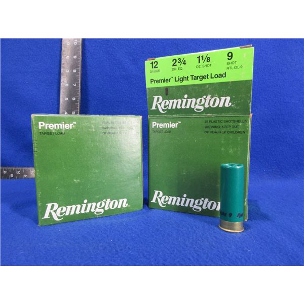 12 Ga. 2 3/4" 9 Shot Premier Remington Shotshells