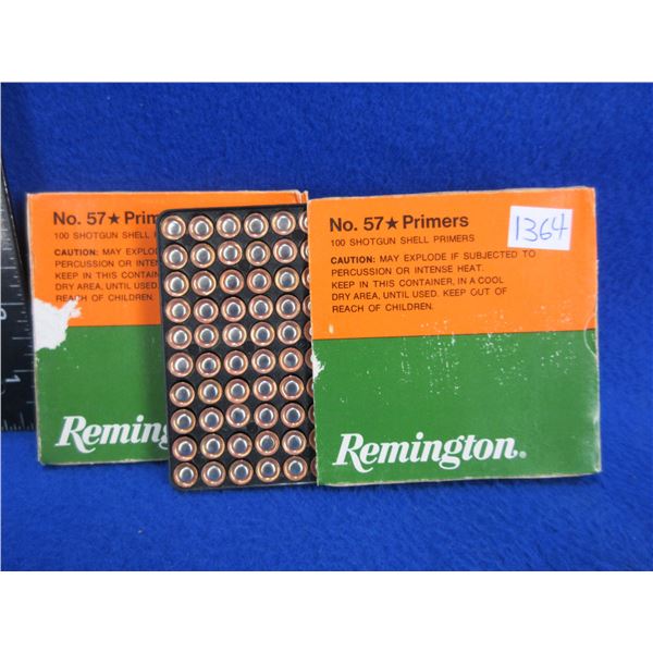 Remington No. 57 Shotshell Primers - 2 Boxes of 100