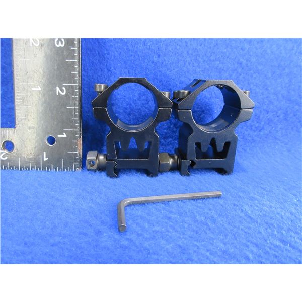 1" Picatinny Mount High Scope Rings with Allen Key