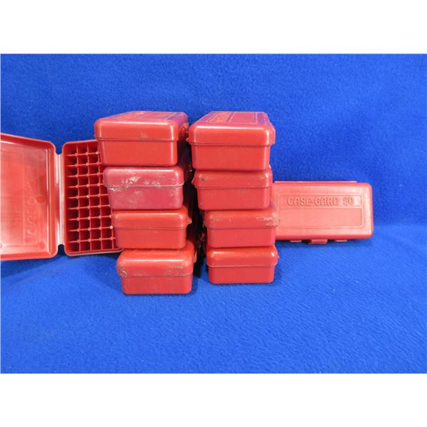 10 Empty 9MM Case-Gard 50 Ammo Boxes
