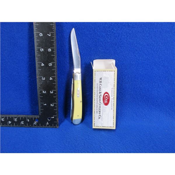 W.R. Case & Sons Folding 2 Blade Knife - Trapper - Yellow
