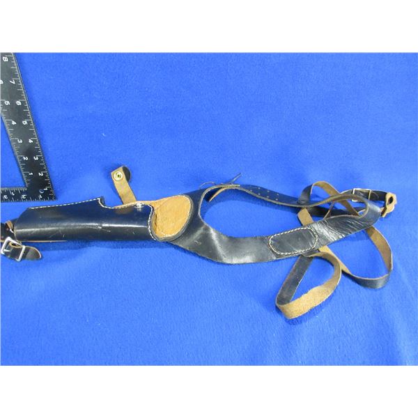 Leather Shoulder Holster and a Leather Belt Holster