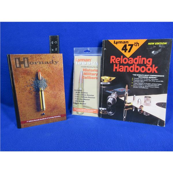 3 Reloading Handbooks- Lyman, Hornady, Lyman Load Data