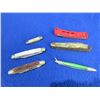 Image 2 : 6 Miniature Folding Blade Knives - 2 are key chain