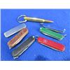 Image 1 : 6 Key Chain Knives and 300 Win. Mag Brass Key Chain