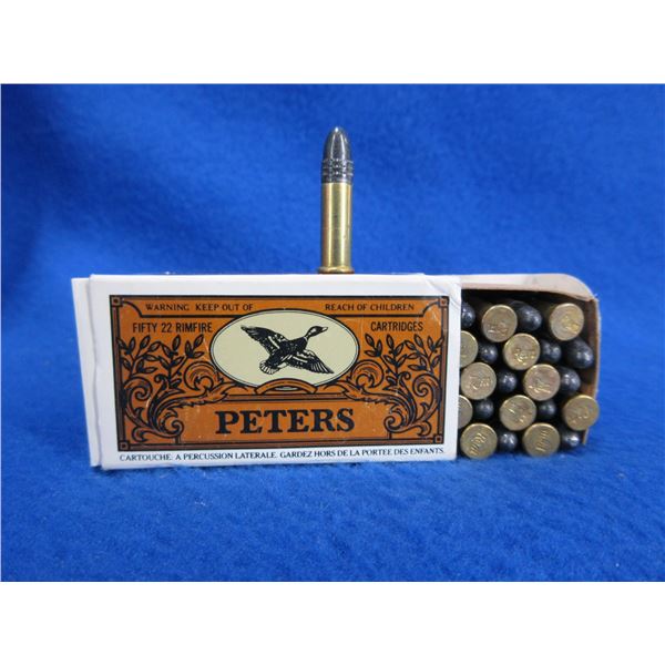Collector Ammo - 22 LR 40gr HV SP Peters Cartridges