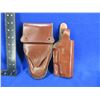 Image 1 : Leather Holster and Leather Cartridge/Handcuff Pouch