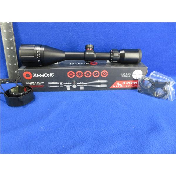 Simmons 8-Point 1" 6-18x50 Scope - Appears New