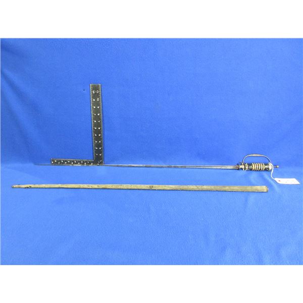 Triangular Sword with what Appears to be Asian Markings