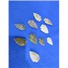 Image 2 : 10 Arrowheads - Approx. 1" to 1 1/2" Length