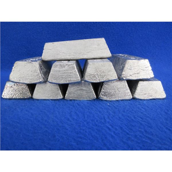 9 lb 10oz of Lead Ingots