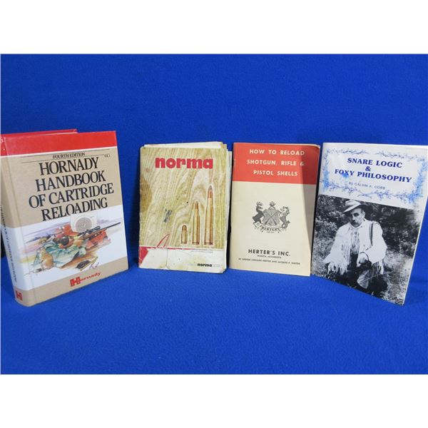 4 Books - Hornady Reloading, Norma, Herter's, Snare Logic