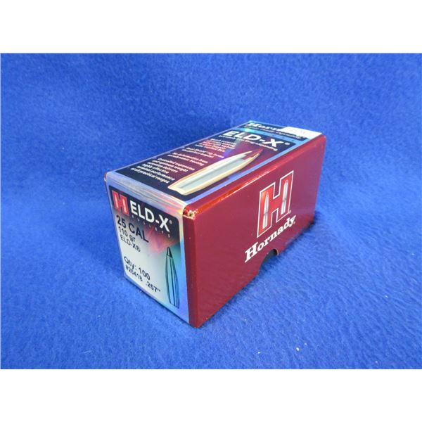 25 Cal. .257" 110gr ELD-X Hornady Bullets
