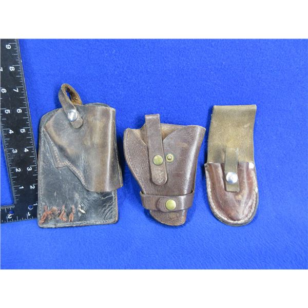 2 Leather Holsters (RH) and Sportmate Sargent Sheath
