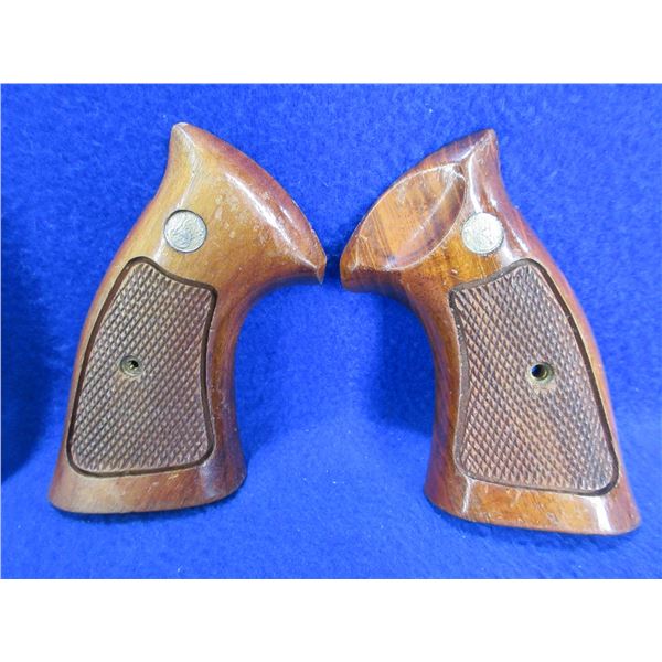 Smith & Wesson K & L Frame Square Butt Wood Grips