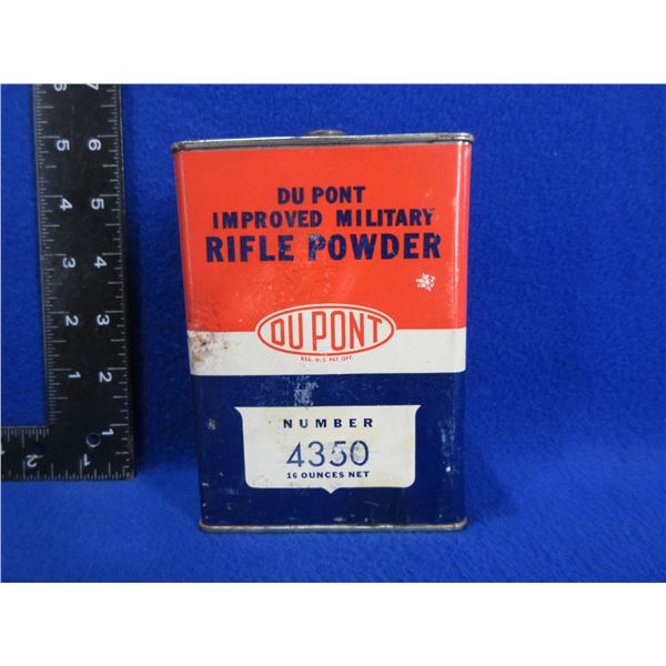 Empty Collector Powder Tin - DuPont Number 4350 Powder