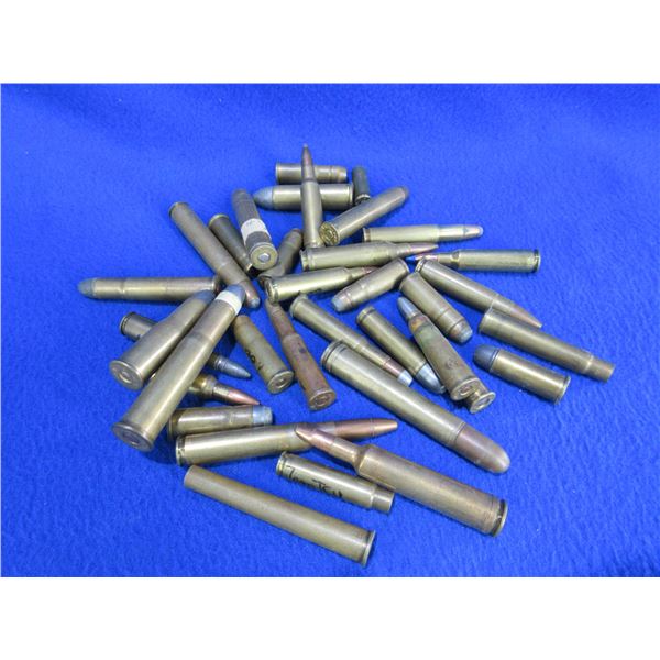 Collector Ammo - 33 Misc. Cartridges + 2 Brass