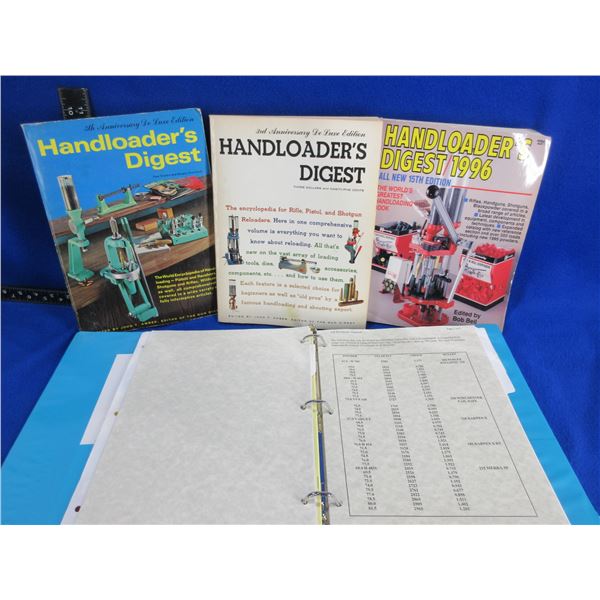 3 Reloading Books and a Binder - Handloader's Digest