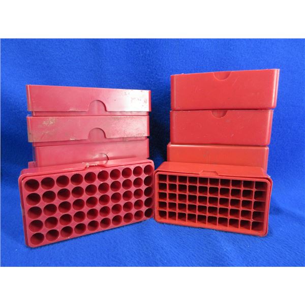 11 Empty MTM Ammo Boxes - 6 x 45 ACP, 5 x 38/357
