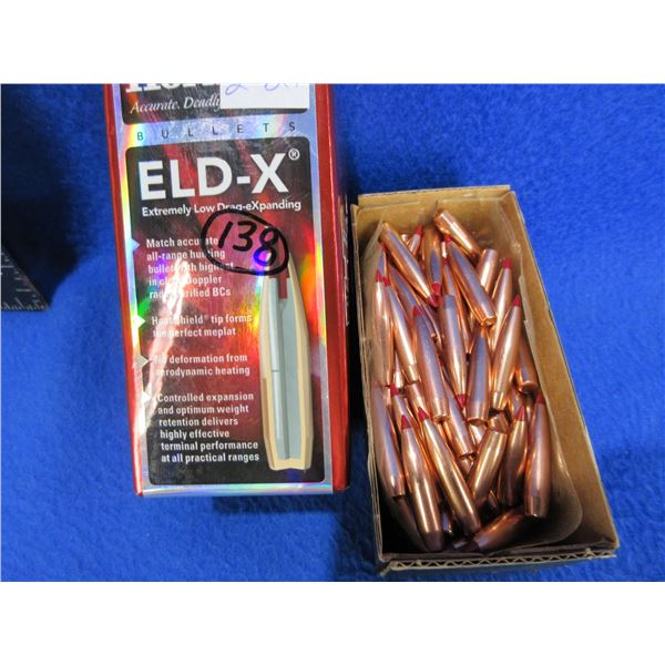 6MM .243" 103gr ELD-X Hornady Bullets - Box of 138
