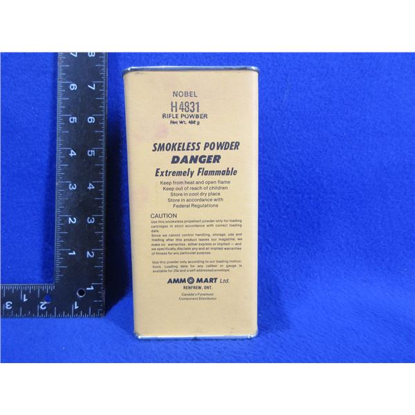 Empty Collector Powder Tin - Nobel H4831 Rifle Powder