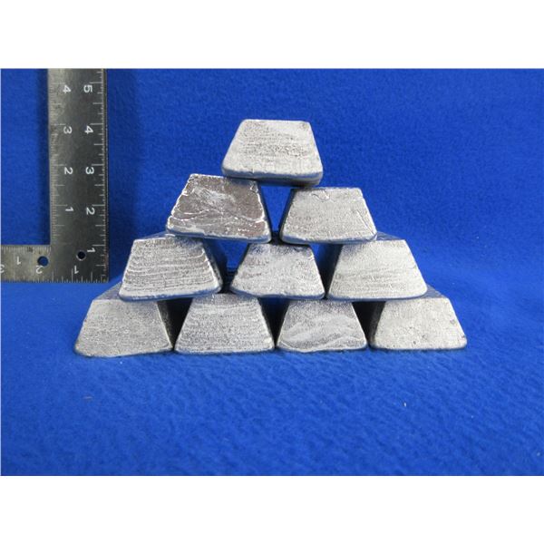 9 lb 7 oz Lead Ingots
