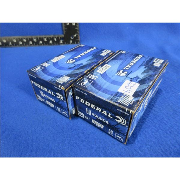 223 Rem. 50gr JHP Varmint and Predator Federal Cartridges