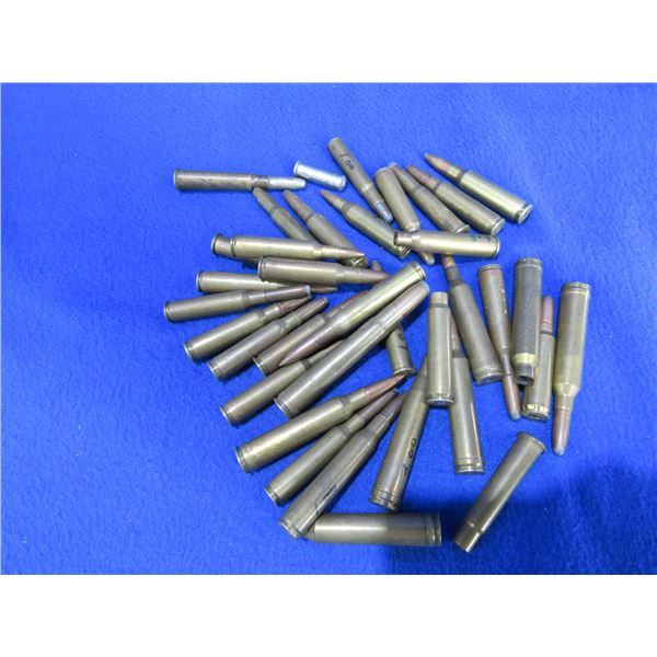 Collector Ammo - 30 Misc. Cartridges + 5 Brass