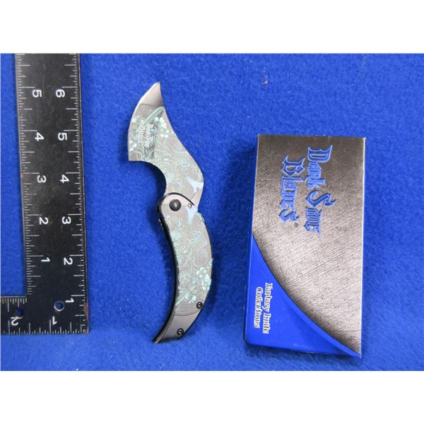NEW - Folding Locking Blade Knife - Dark Side Blades