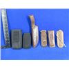 Image 2 : Lot of 6 Misc. Sheaths - 4 Leather, 2 Fabric