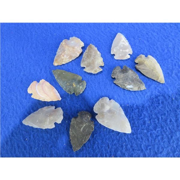 10 Arrowheads - Approx. 1  to 1 1/2  Length