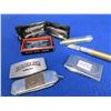 Image 1 : Lot of 6 Misc. Knives - 3 Money Clip, Pen, Mini Multi-Tool