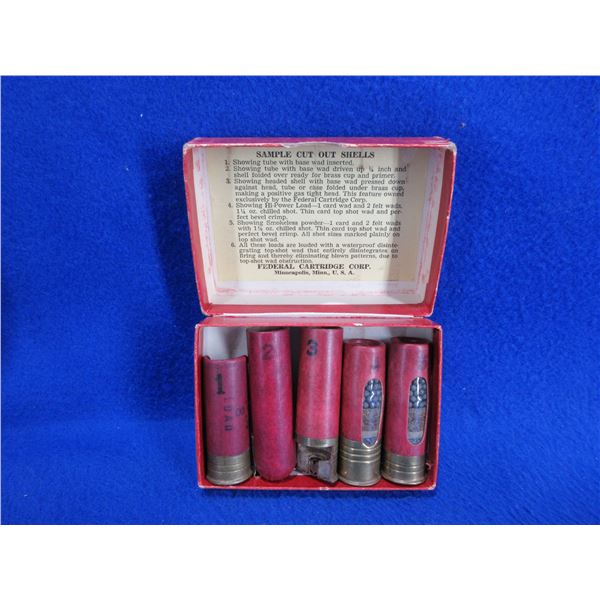 Collector Ammo - 12 Gauge Federal Sample Cut Out Shells