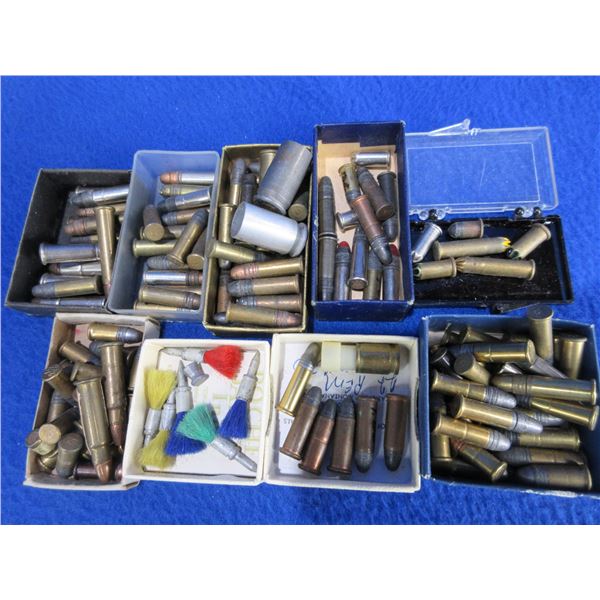 Collector Ammo - 121 Misc. Cartridges, 3 Brass, 6 Darts