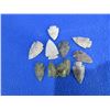 Image 1 : 10 Arrowheads - Approx. 1" to 1 1/2" Length