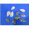 Image 2 : 10 Arrowheads - Approx. 1" to 1 1/2" Length