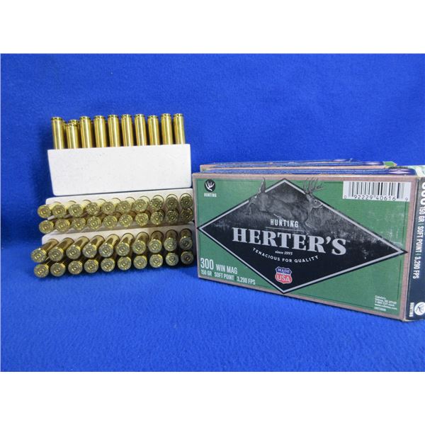 Brass Only - 300 Win. Mag Unprimed Herter's