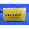 Image 2 : Vintage 6.5MM .263" 120gr SP Speer Bullets - Box of 33
