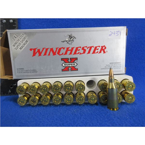 243 WSSM 100gr PP Winchester SuperX Cartridges