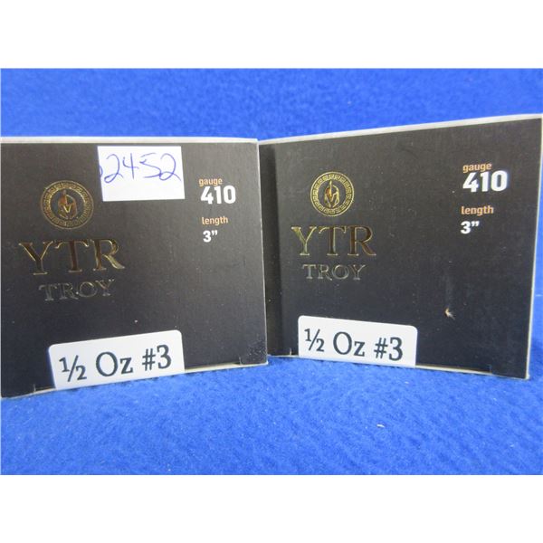 410 Ga. 3" 1/2 oz #3 YTR Troy Shotshells