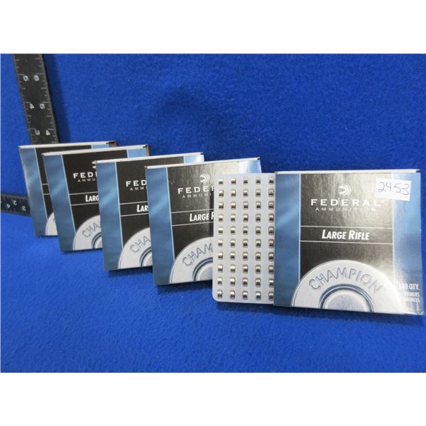 Federal No. 210 Large Rifle Primers - 5 Boxes of 100