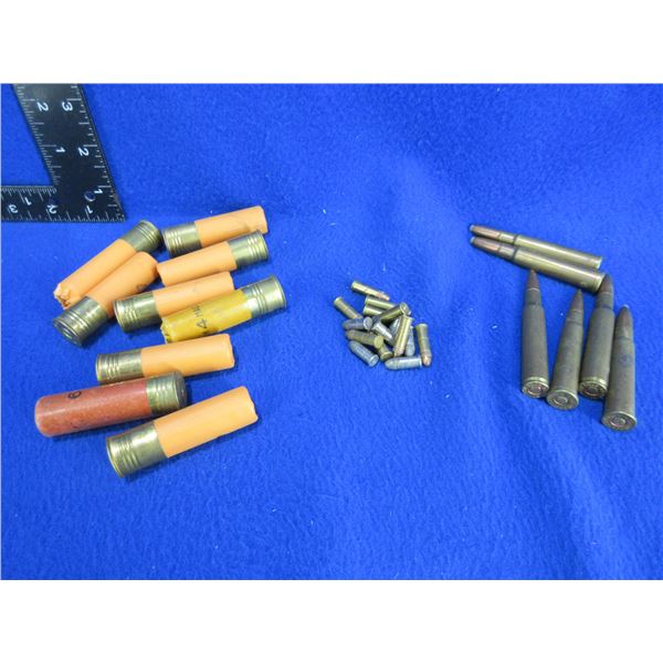 Lot of Misc. Cartridges and 20 Ga. Shotshells