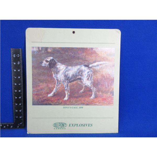 Vintage DuPont Canada Explosives Sign - Tony's Gale, 1898