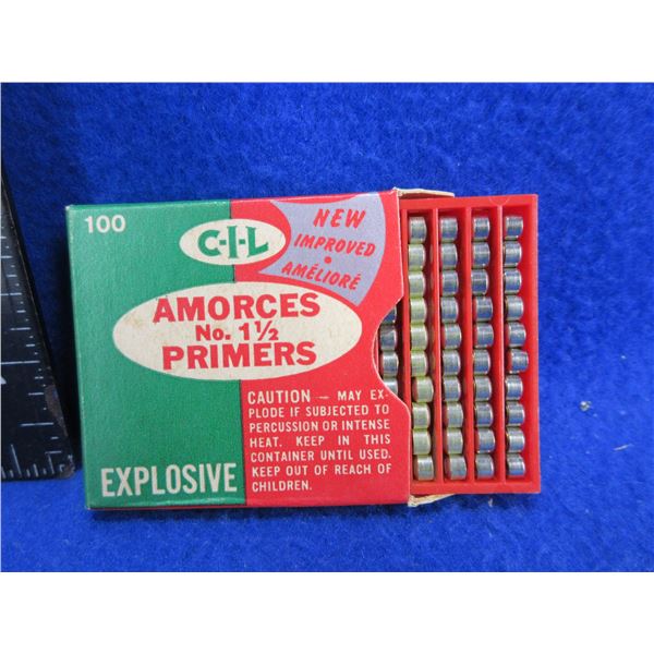 Collector Primers - CIL No. 1 1/2 Small Rifle Primers