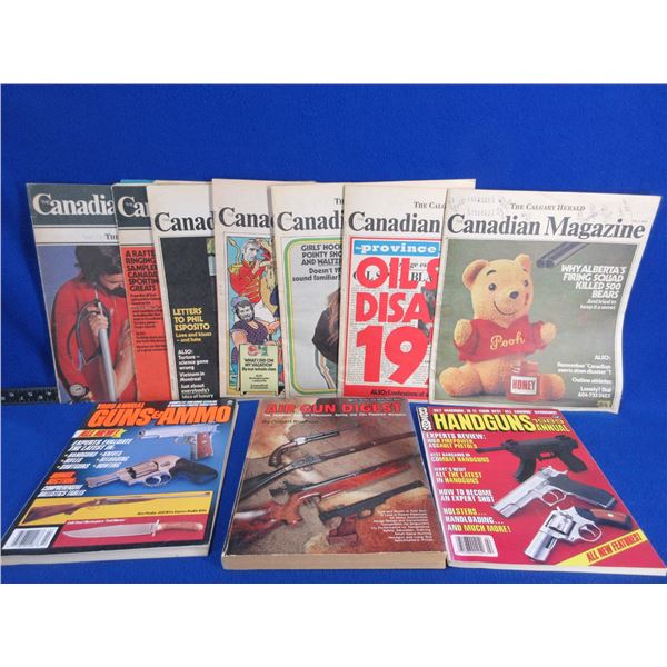 3 Books and 8 Magazines