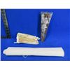 Image 1 : Lot of Misc. - Roll of Canvas, Cleaning Rod, 6" Cotton Swabs