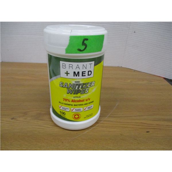 NEW:  BRENT MEDI-WIPES (100) - PER TUB
