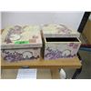 Image 1 : ESTATE:  2 STORAGE BOXES (APPROX. 10" X 10")
