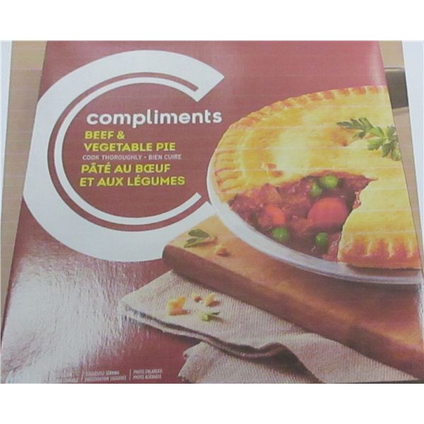 FROZEN:  COMPLIMENTS BEEF & VEGETABLE PIE (660 G)