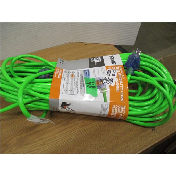 NEW:  82 FOOT EXTENSION CORD (GREEN)